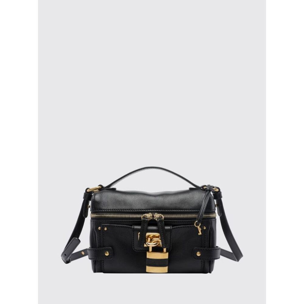 Chloe Women Paddington Mini Chloe Smooth Leather Handbag With Padlock And Strap
